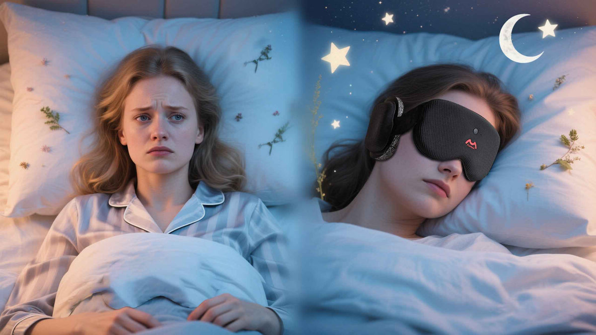 💤 White Noise Sleep Mask: Where Comfort Meets Technology for Deeper Sleep - Fismool