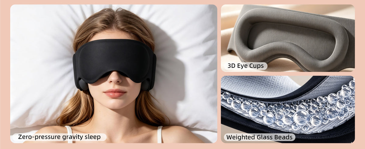 Zero Pressure on Eyes & Eyelashes for Side Sleepers: The Biomechanics of 20mm 3D Eye Chambers