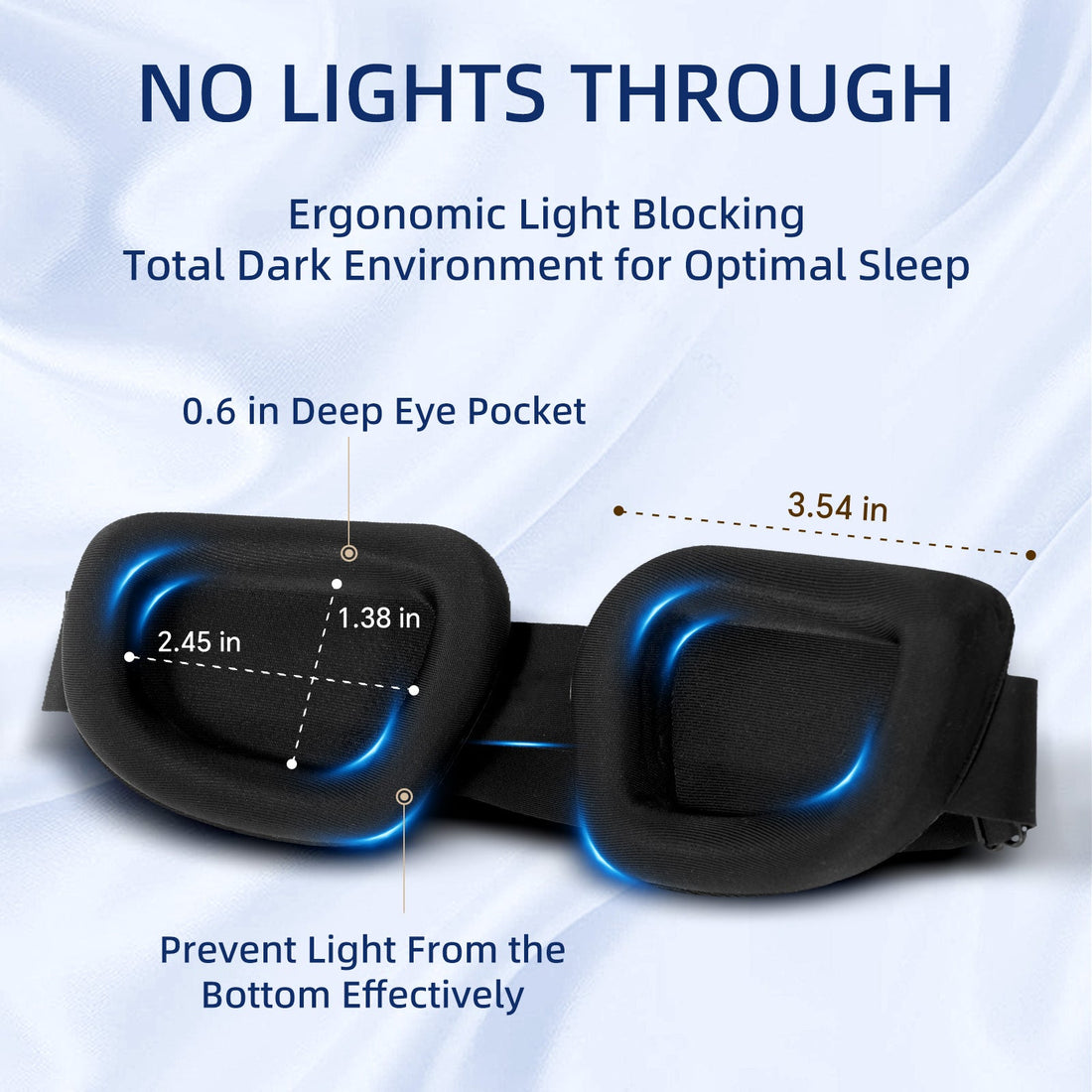 Fismool 3D sound sleep mask bluetooth