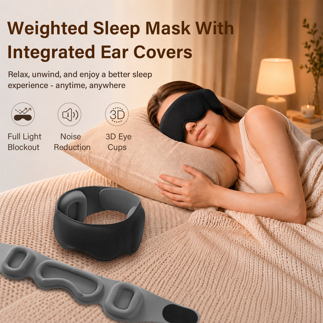 The Ultimate Sleep Sanctuary: Why the Fismool Weighted Sleep Mask + Ear Cover is the New Gold Standard