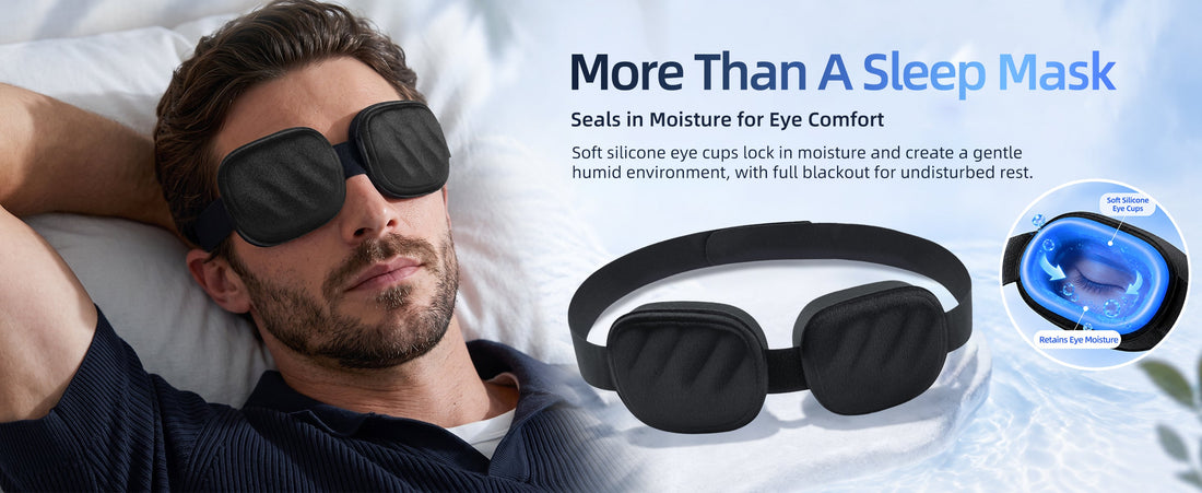 The Screen-Fatigue Dry Eye Trap: Why Overnight Moisture-Sealing Sleep Masks Work Better Than Frequent Eye Drops