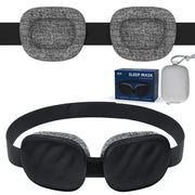 Fismool 3D Contoured Sleep Mask, 100% Blackout Eye Mask for Side Sleepers.