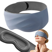 Fismool 3D Contoured Sleep Mask, 100% Blackout Eye Mask for Side Sleepers.