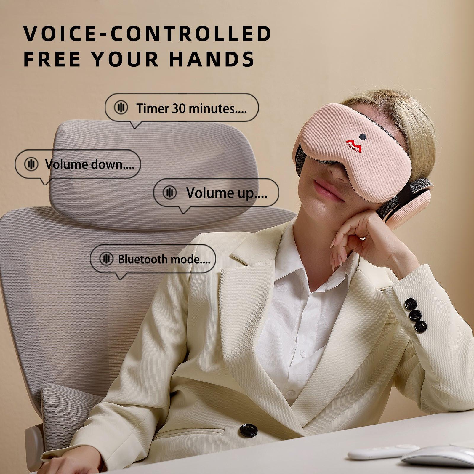 Fismool 3D Contoured Sleep Mask, 100% Blackout Eye Mask for Side Sleepers.