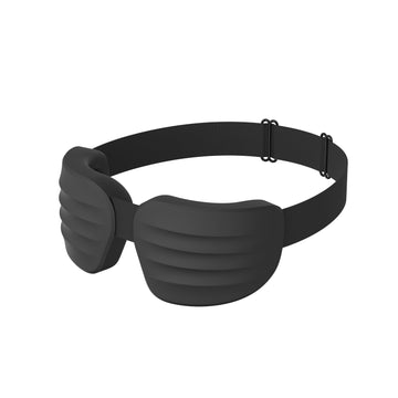 Fismool 3D Contoured Sleep Mask, 100% Blackout Eye Mask for Side Sleepers.