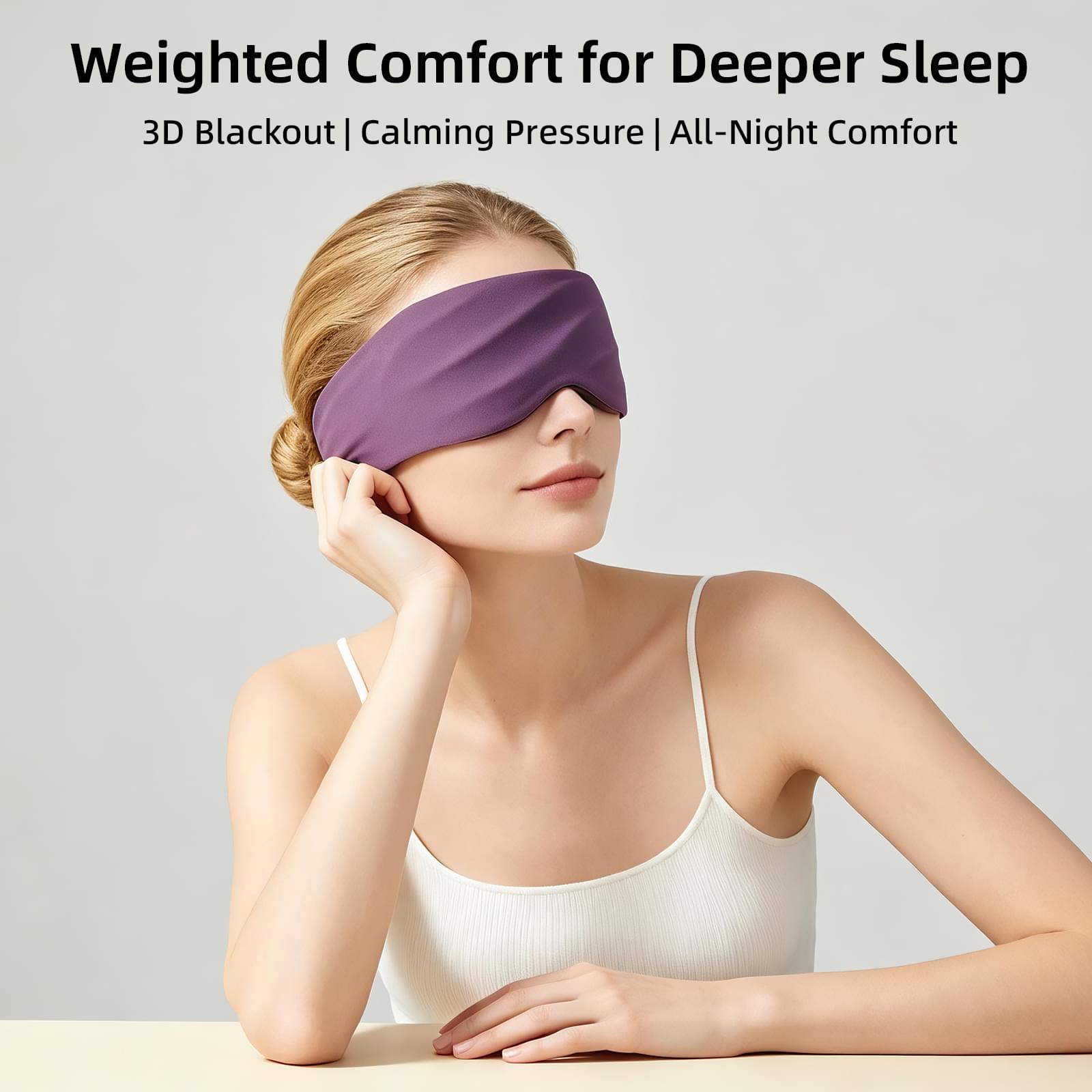 Fismool 3D Lavender Aromatherapy Blackout Sleep Mask