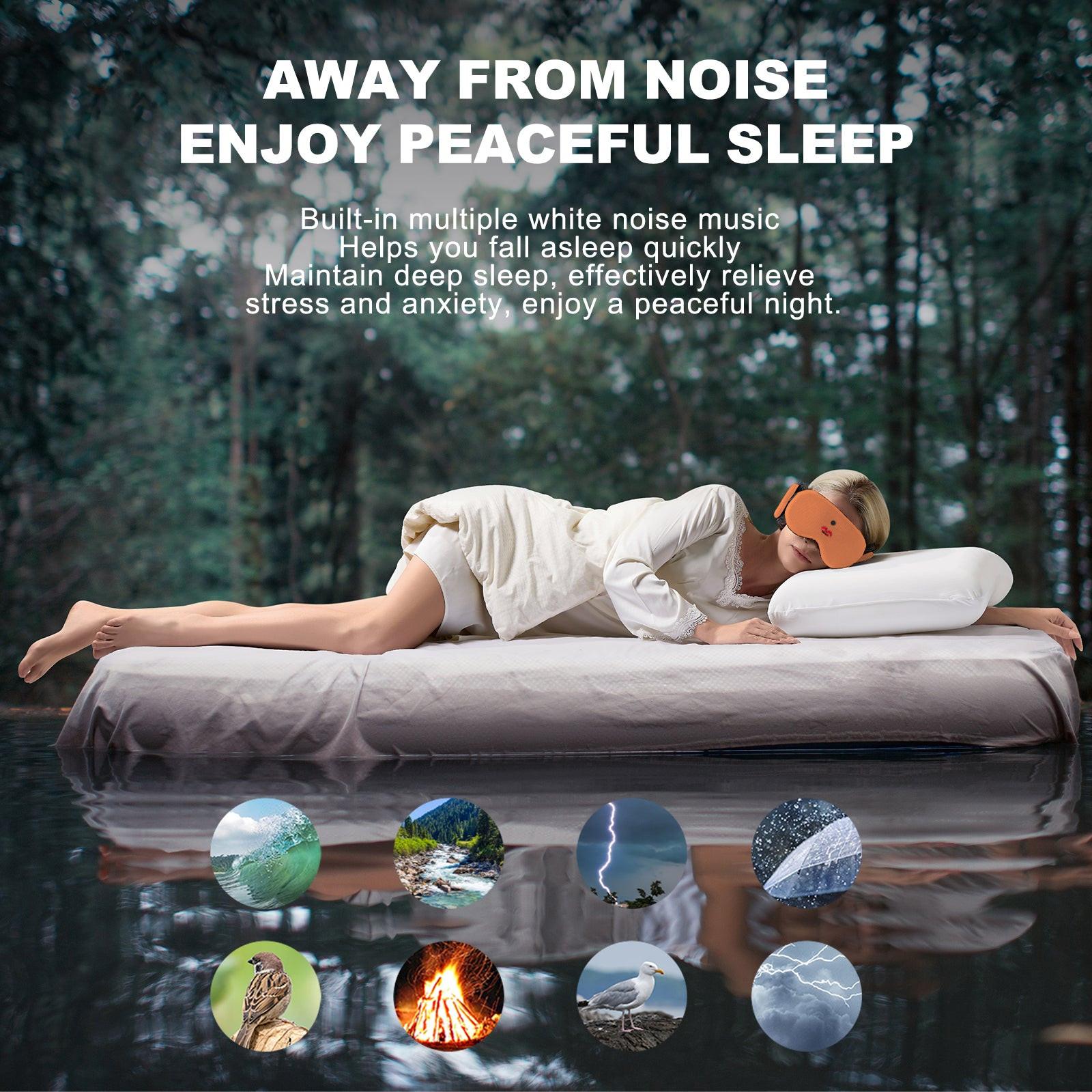 Fismool 3D Contoured Sleep Mask, 100% Blackout Eye Mask for Side Sleepers.
