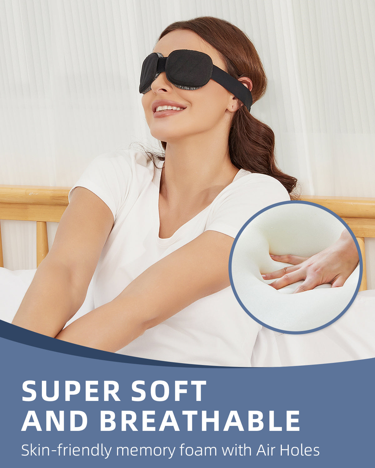 Fismool 3D Contoured Sleep Mask