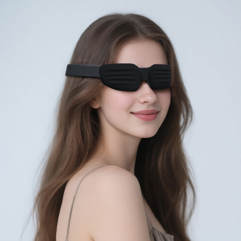 Fismool Pocket Sleep Mask 2.0 Black | Travel Eye Mask