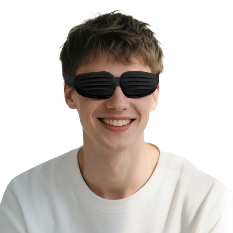 Fismool Pocket Sleep Mask 2.0 Black | Travel Eye Mask