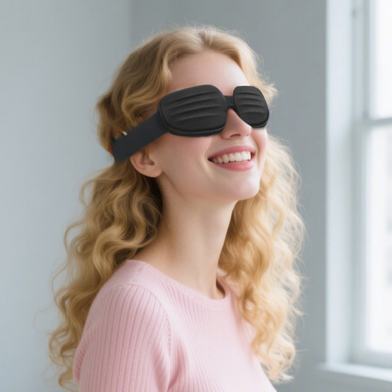 Fismool Pocket Sleep Mask 2.0 Black | Travel Eye Mask
