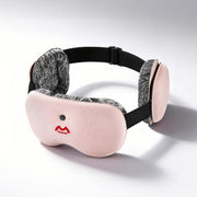 Fismool 201 pink sound sleep mask with 3D eye cushions and noise-blocking design