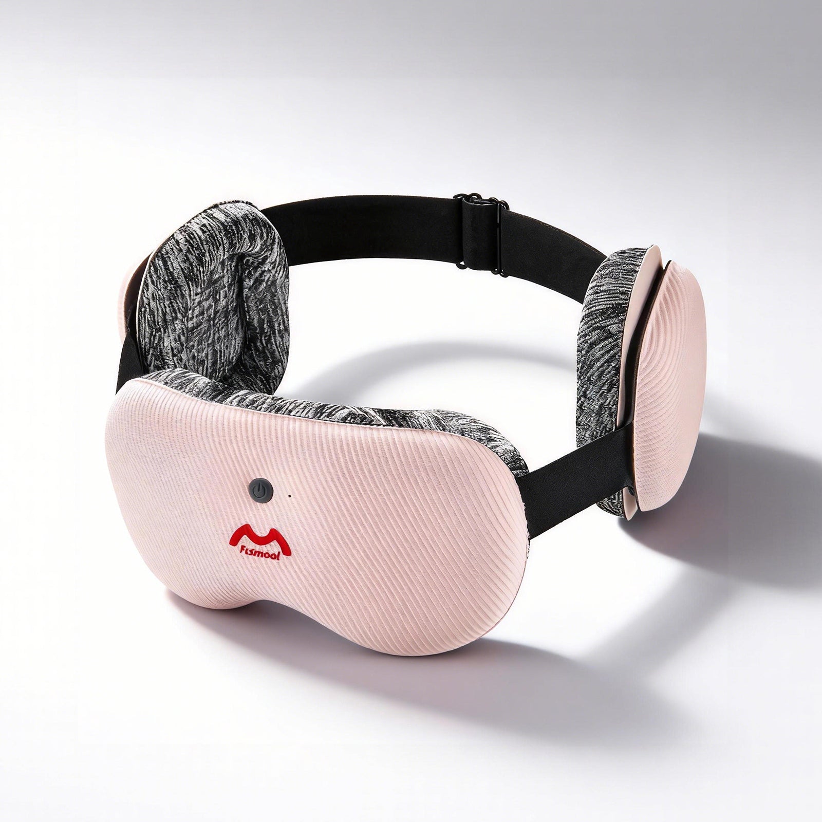 Fismool 201 pink sound sleep mask with 3D eye cushions and noise-blocking design