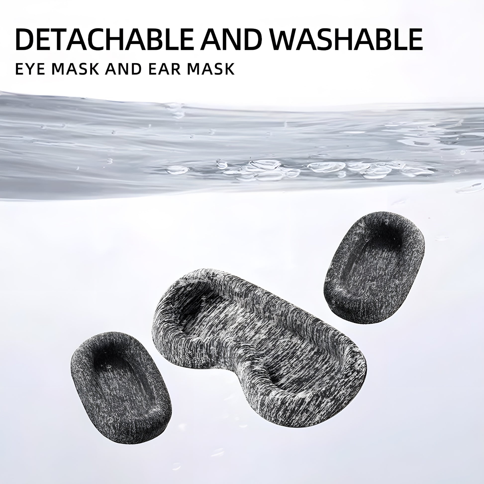 Fismool Detachable and Washable Eye Mask & Ear Cups for Comfortable Sleep | Easy to Clean and Maintain