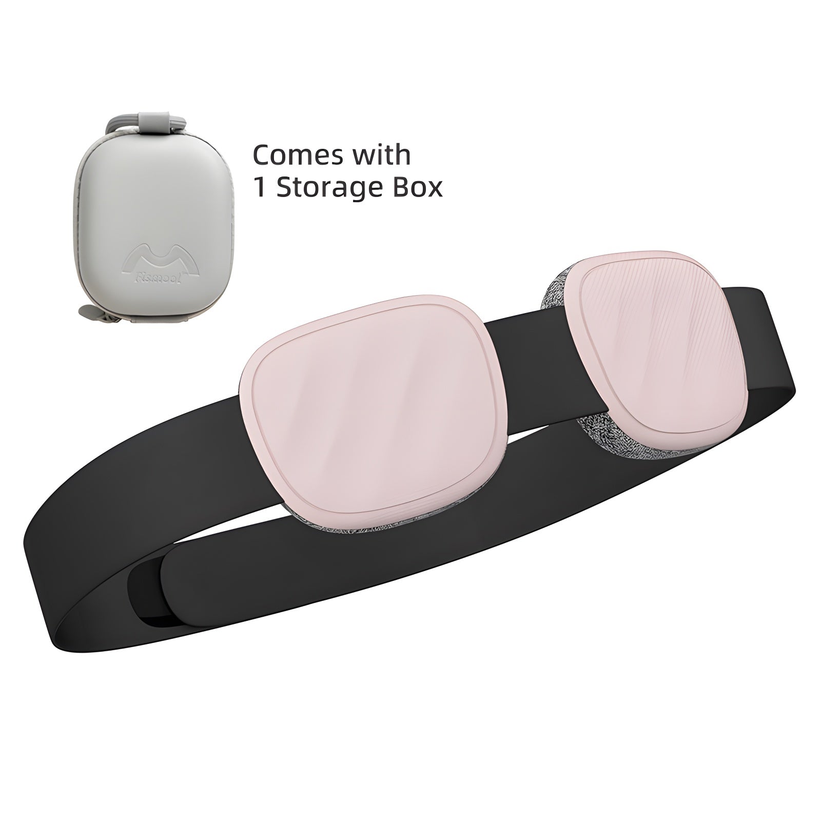 Fismool Pocket Sleep Mask 2.0 Pink – Comfortable Light-Blocking Sleep Mask for Travel