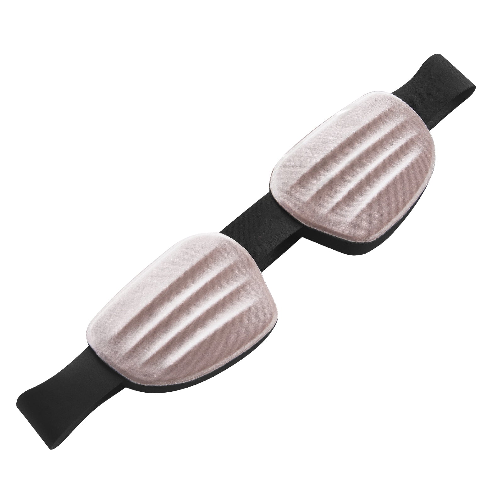 Side view of Fismool Pocket Sleep Mask 2.0 Pink | Soft, breathable fabric and adjustable strap for maximum comfort