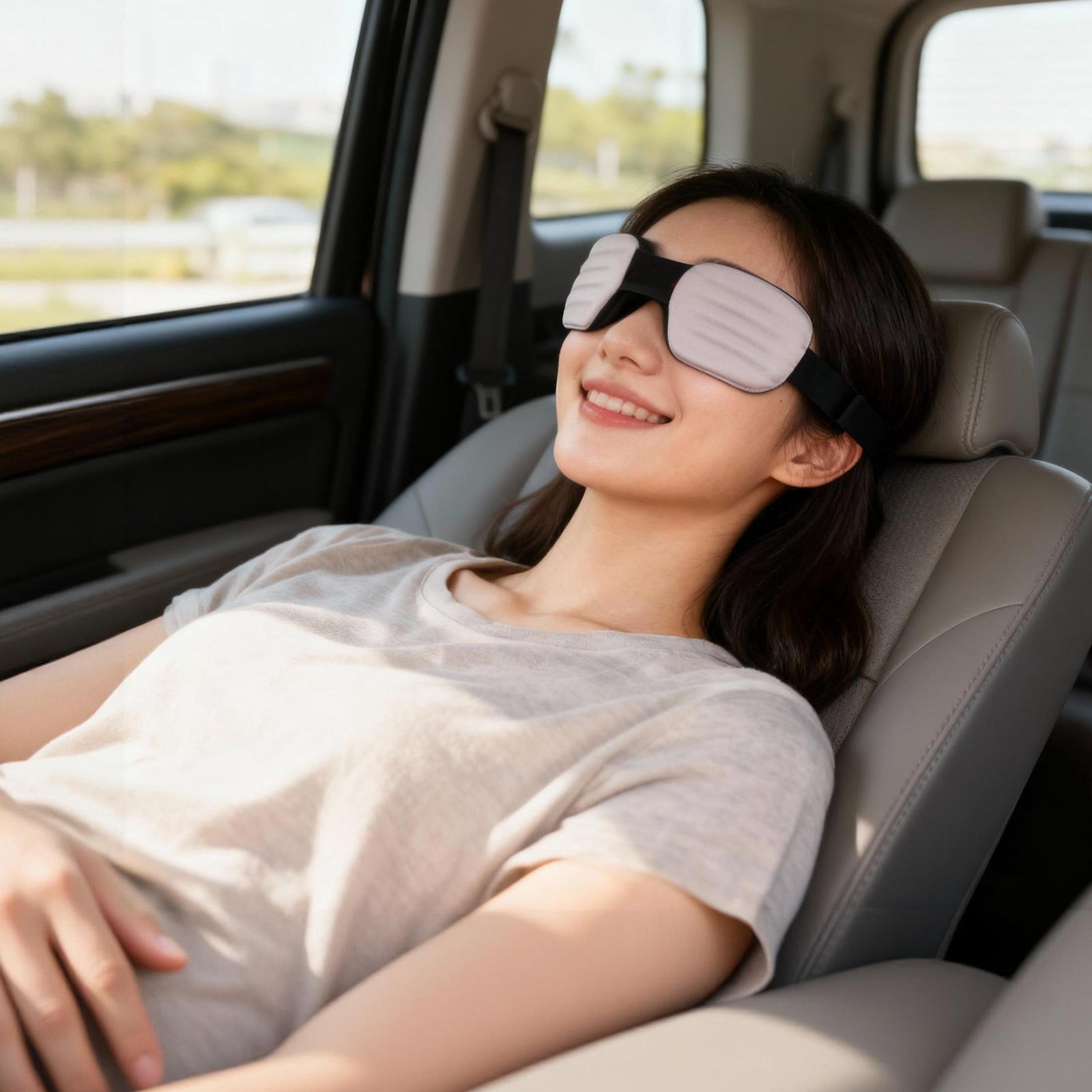 Fismool Pocket Sleep Mask 2.0 Silver – Comfortable Sleep Mask for Deep Sleep