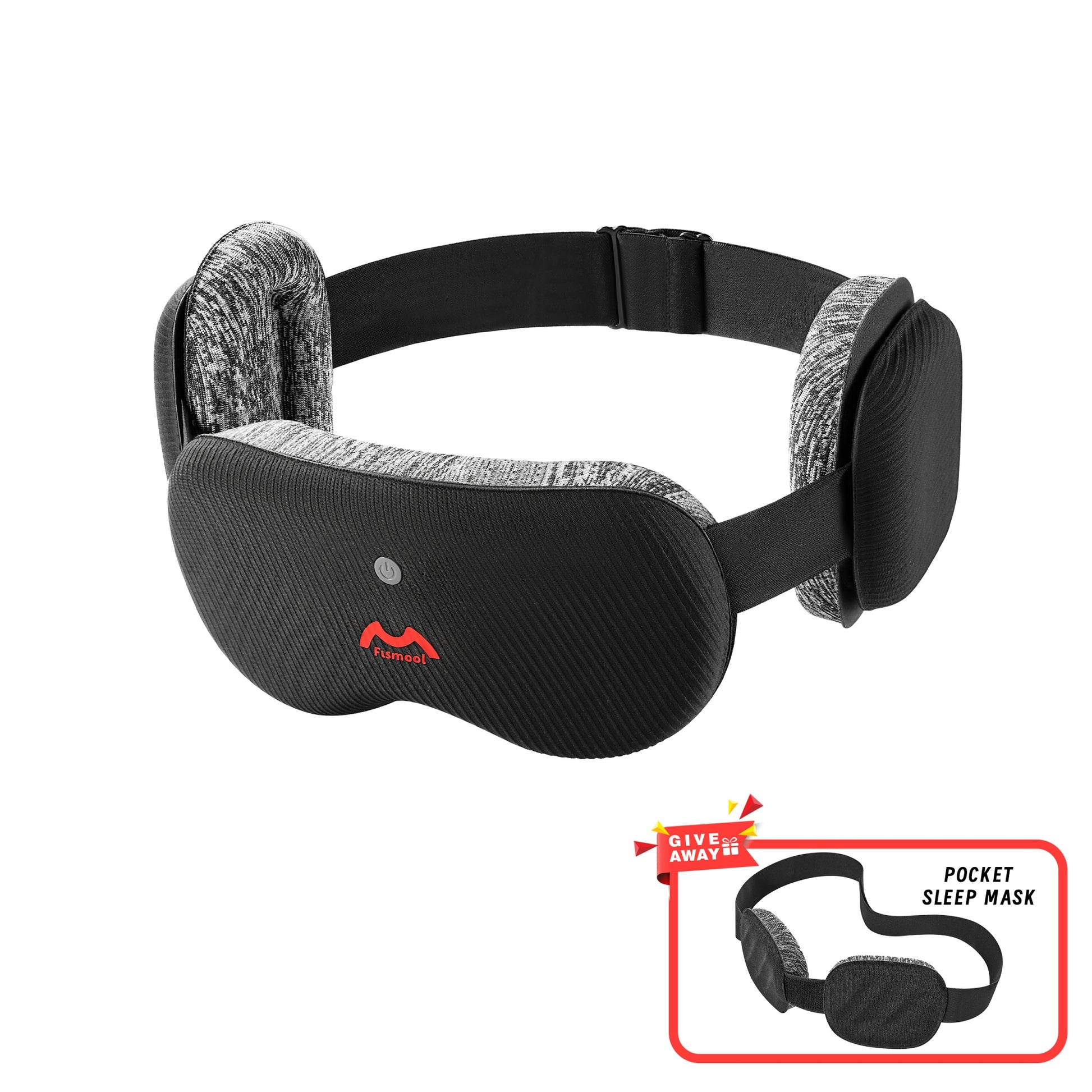 Fismool Travel Sleep Mask Set with Bonus Pocket Sleep Mask for Comfortable Rest