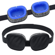 Fismool Sleep Mask 2.0 - Black with adjustable eye cups for a snug fit and deeper sleep.