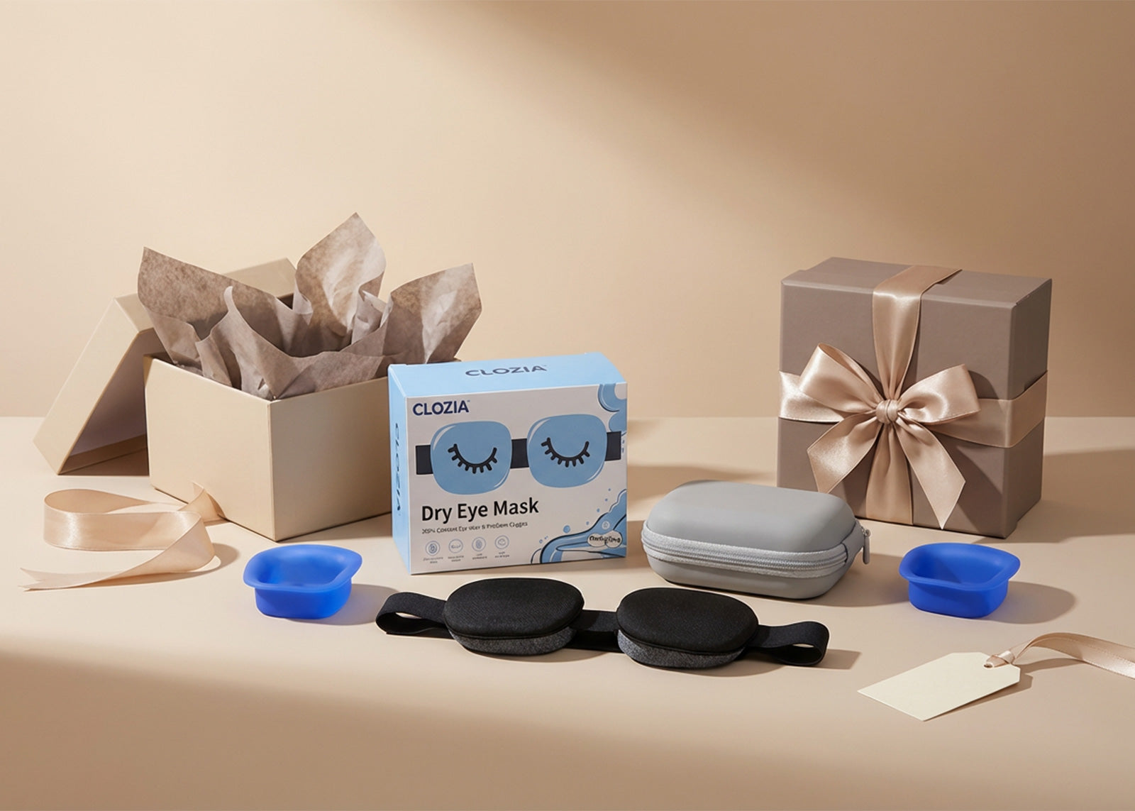 Fismool Sleep Mask 2.0-Black – The Ideal Holiday Gift for Loved Ones, Hydrating and Soothing Sleep Mask for Better Sleep